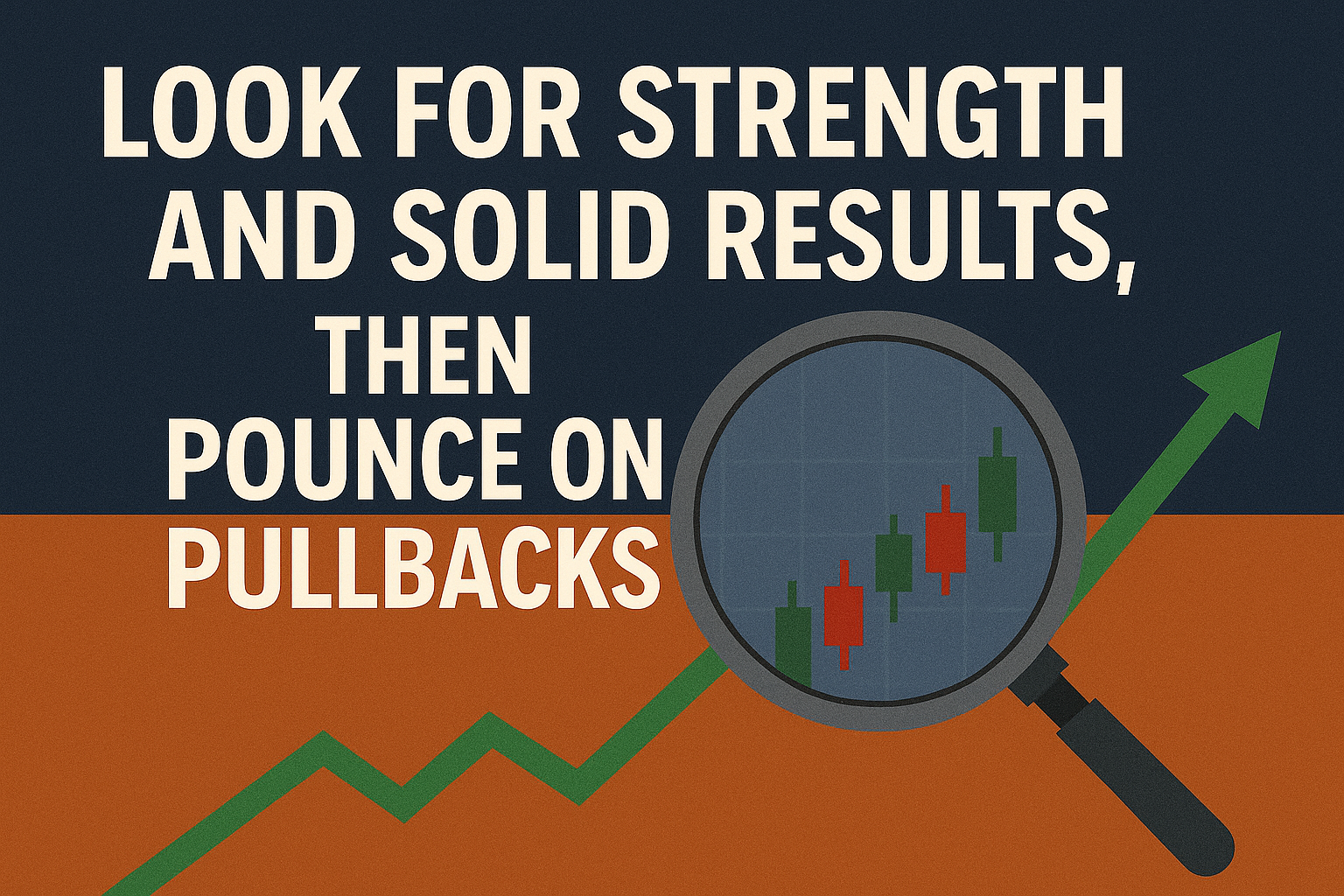 Look for Strength And Solid Results, Then Pounce on Pullbacks