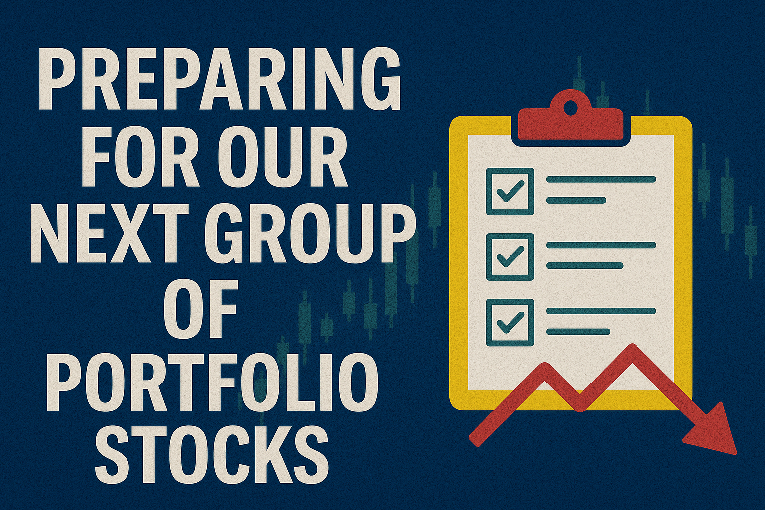 Preparing For Our Next Group of Portfolio Stocks